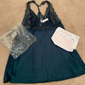 Brand NEW, w/tags, Victoria’s Secret, adore me, lace cutout slip, size Large